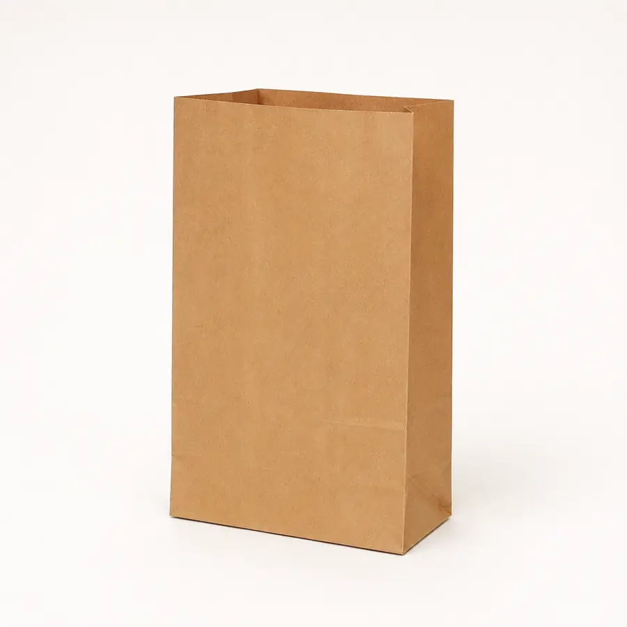 Bolsa de papel kraft sin impresión