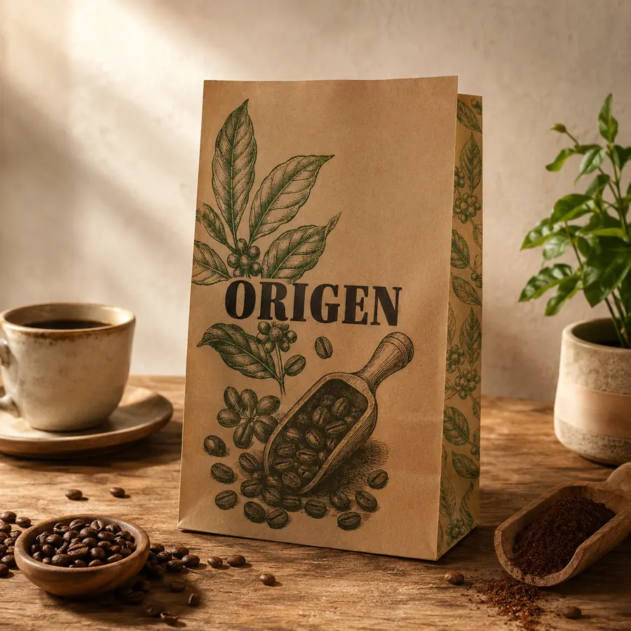 Bolsa personalizada para café
